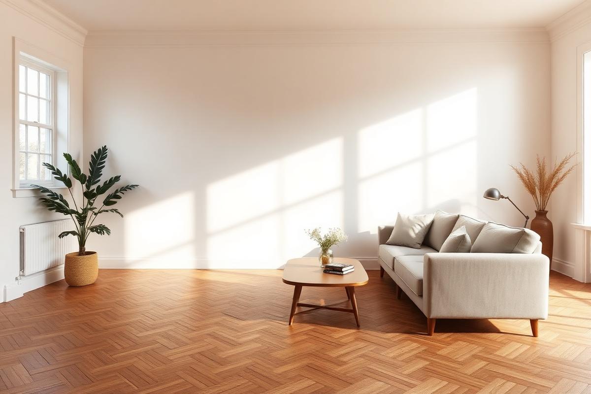 Living room after renovation by Elmont Construction